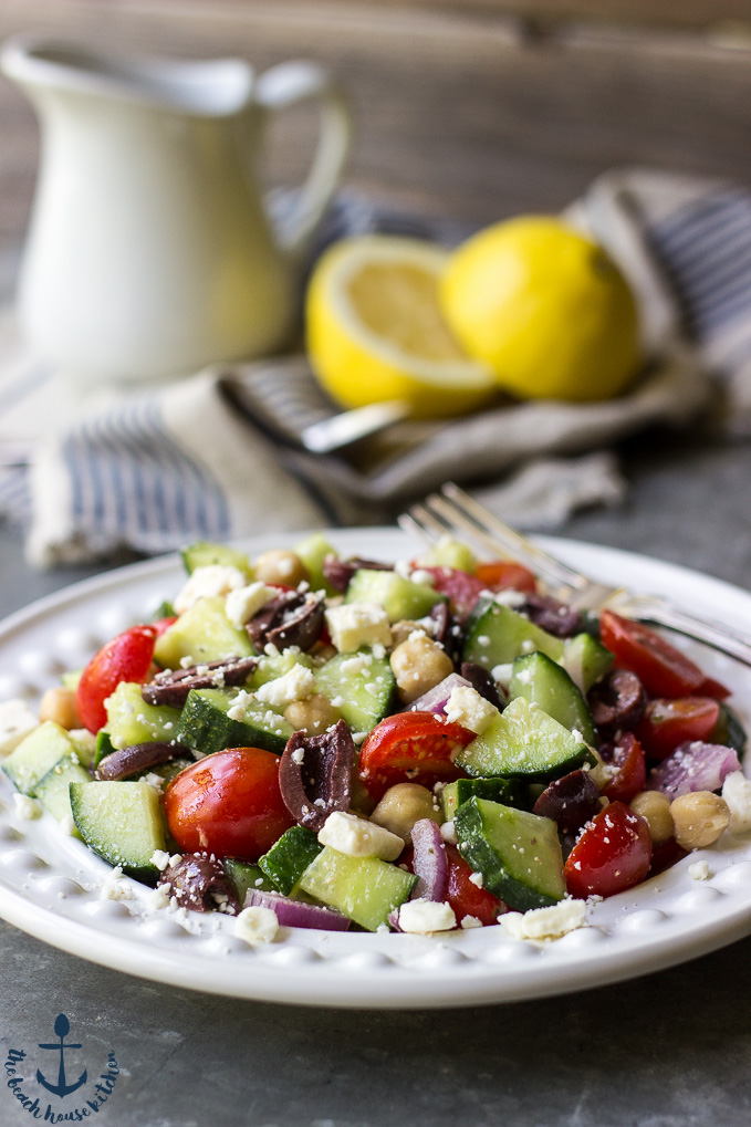 Mediterranean Cucumber Salad | The Beach House Kitchen