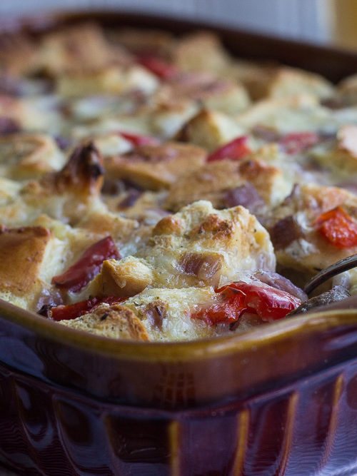 Sausage, Red Pepper and Onion Egg Bake