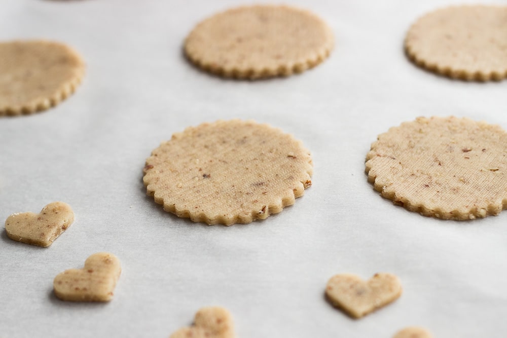 Pecan Linzer Heart Cookies