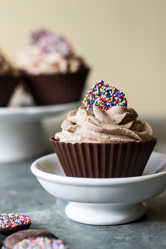 Easy Chocolate Mousse in Chocolate Cups