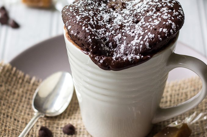 Chocolate Caramel Mug Cake