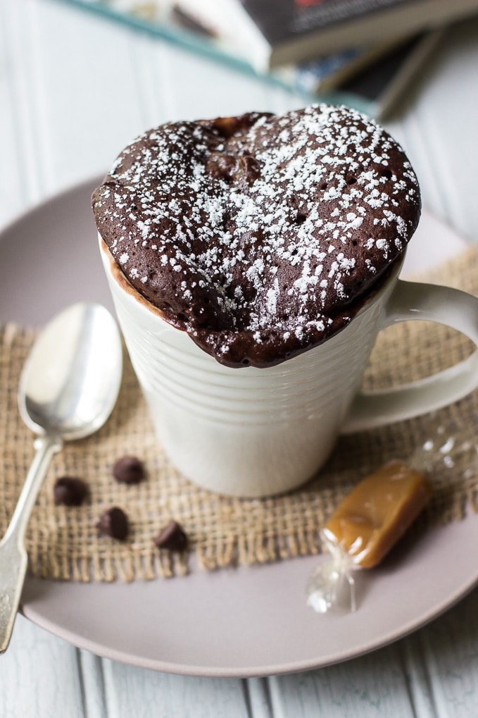 Chocolate Caramel Mug Cake