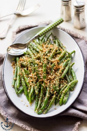Green Beans with Horseradish Panko Crumbs - The Beach House Kitchen