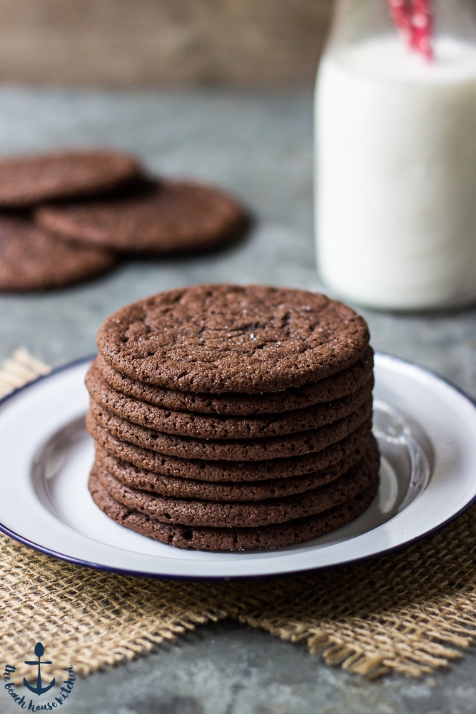 Plate of Mexican Chocolate Cookies 