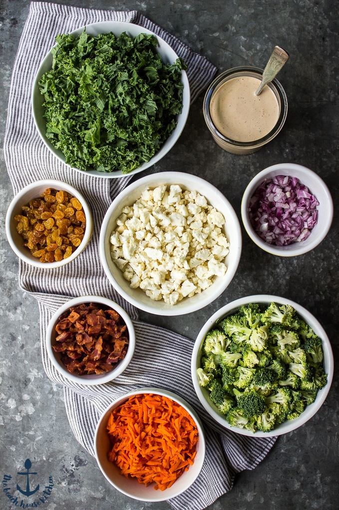 Super Veggie Chopped Salad with BBQ Ranch Dressing