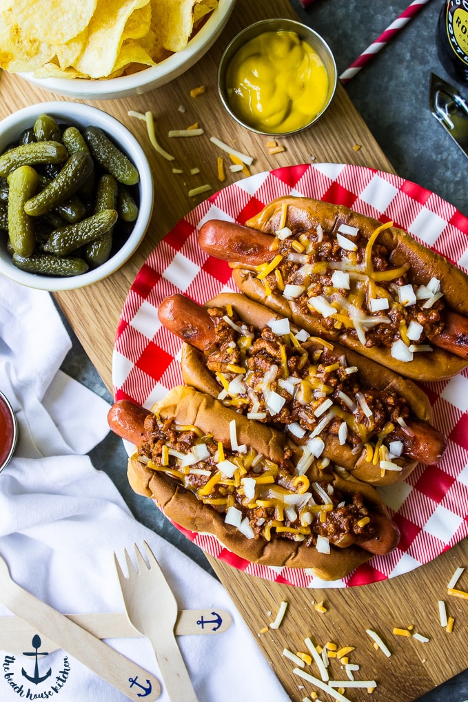 Classic Chili Dogs The Beach House Kitchen