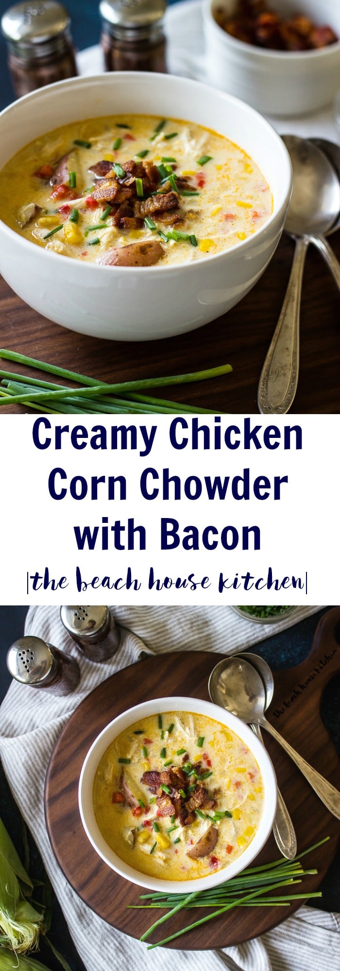 Creamy Chicken Corn Chowder with Bacon