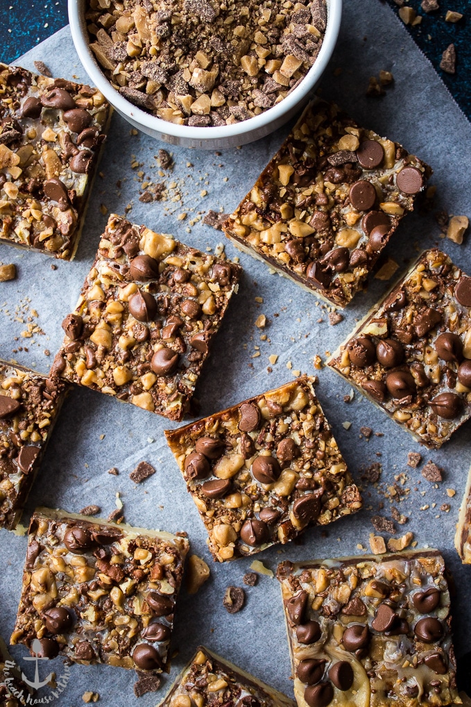 Easy Toffee Chocolate Chip Bars