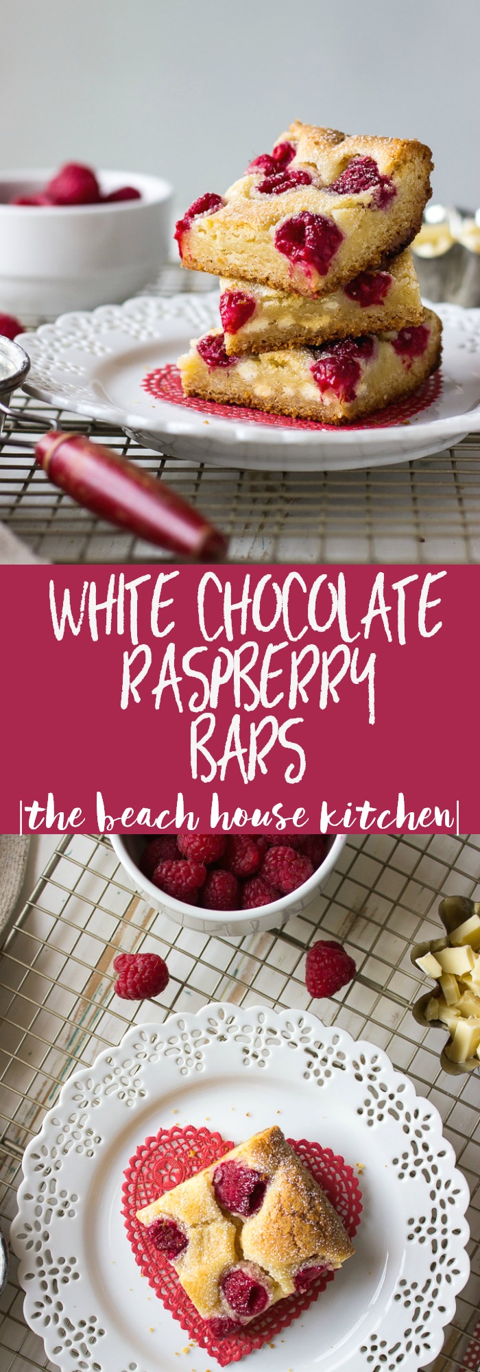 White Chocolate Raspberry Bars