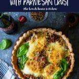 Pepperoni and Sausage Pizza Tart with Parmesan Crust