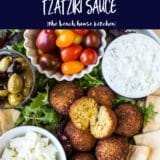 Falafel Platter with Tzatziki Sauce