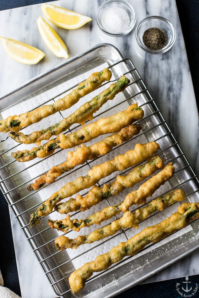 Asparagus Tempura with Horseradish Cream Sauce The Beach House Kitchen