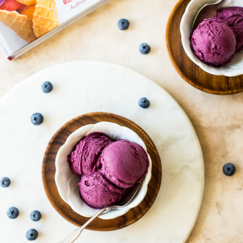 Blueberry Cheesecake Ice Cream (No Churn!) | Babaganosh