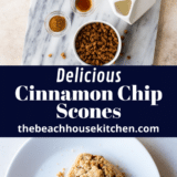 Cinnamon Chip Scones long Pinterest pin