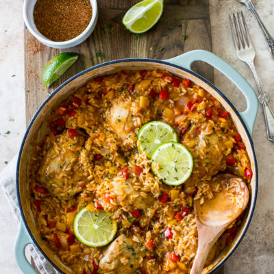 One Pot Salsa Chicken and Rice - The Beach House Kitchen
