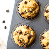 Easy Chocolate Chip Muffins long Pinterest pin