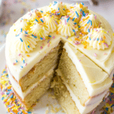 Lemon Layer Cake long Pinterest pin