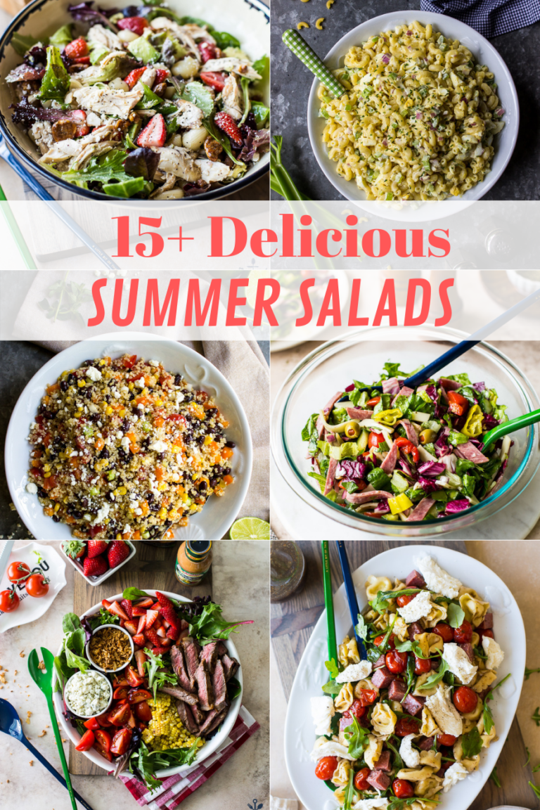 15+ Delicious Summer Salad collage