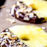 Chocolate Dipped Pineapple Slices with Toasted Coconut long Pinterest pib