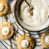 Coconut Cream Pie Thumbprint Cookies long Pinterest pin