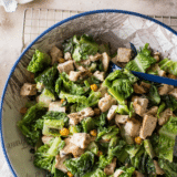 Grilled Chicken Caesar Salad with Roasted Chick Peas