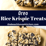 Oreo Rice Krispie Treats long Pinterest pin