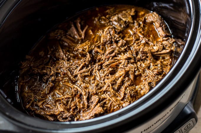 Beef Barbacoa in a slow cooker