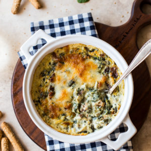 Spinach Artichoke Dip with Bacon - The Beach House Kitchen