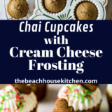 Chai Cupcakes with Cream Cheese Frosting