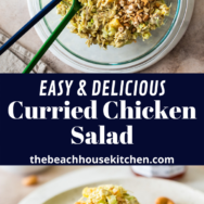 Curried Chicken Salad long Pinterest pin