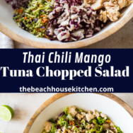 Thai Chili Mango Tuna Chopped Salad long Pinterest pin