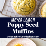 Meyer Lemon Poppy Seed Muffins long Pinterest pin