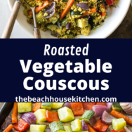 Roasted Vegetable Couscous long Pinterest pin