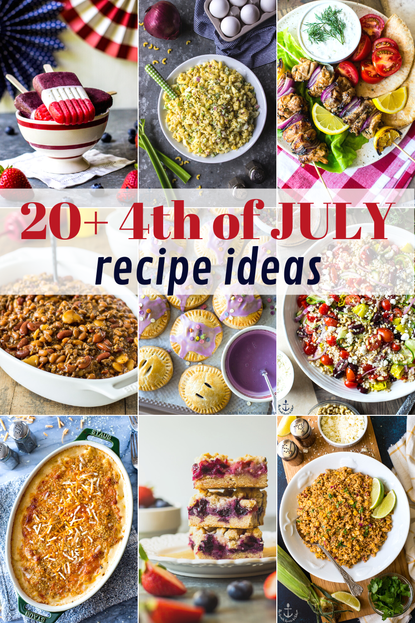 20+ 4th of July Recipe Ideas collage