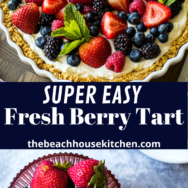 Fresh Berry Tart long Pinterest pin