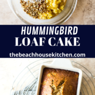 Hummingbird Loaf Cake long Pinterest pin