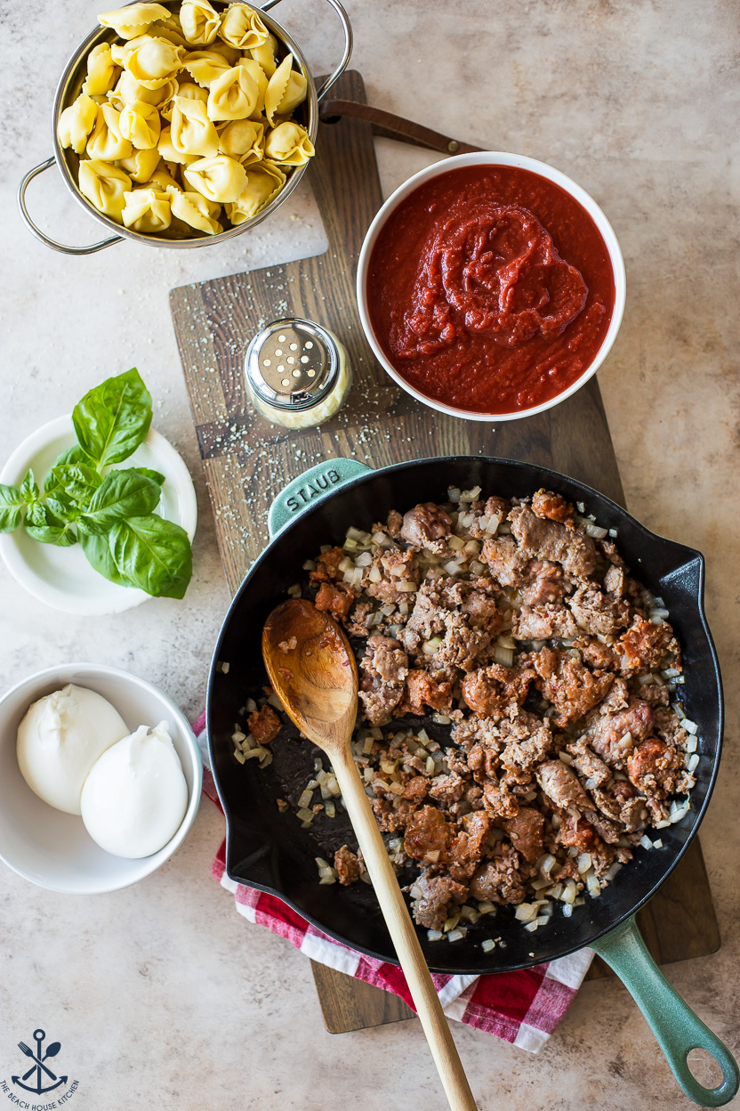 Italian Sausage Tortellini Bake - The Beach House Kitchen