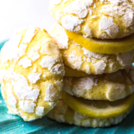 Lemon Crinkle Cookies long Pinterest pin