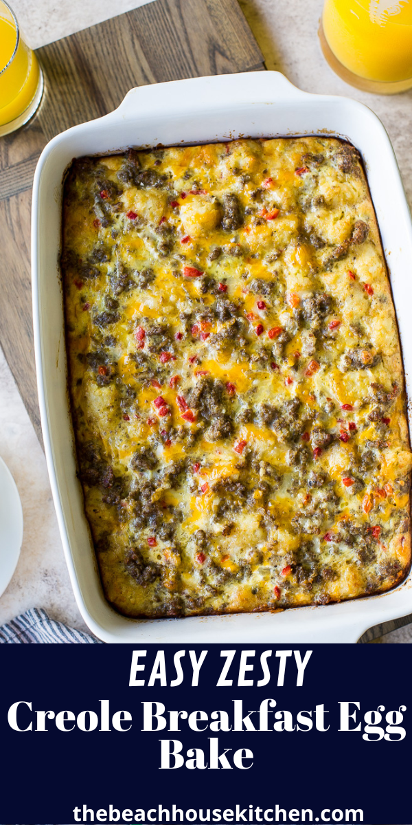 Creole Breakfast Egg Bake with Sausage and Potatoes - The Beach House ...