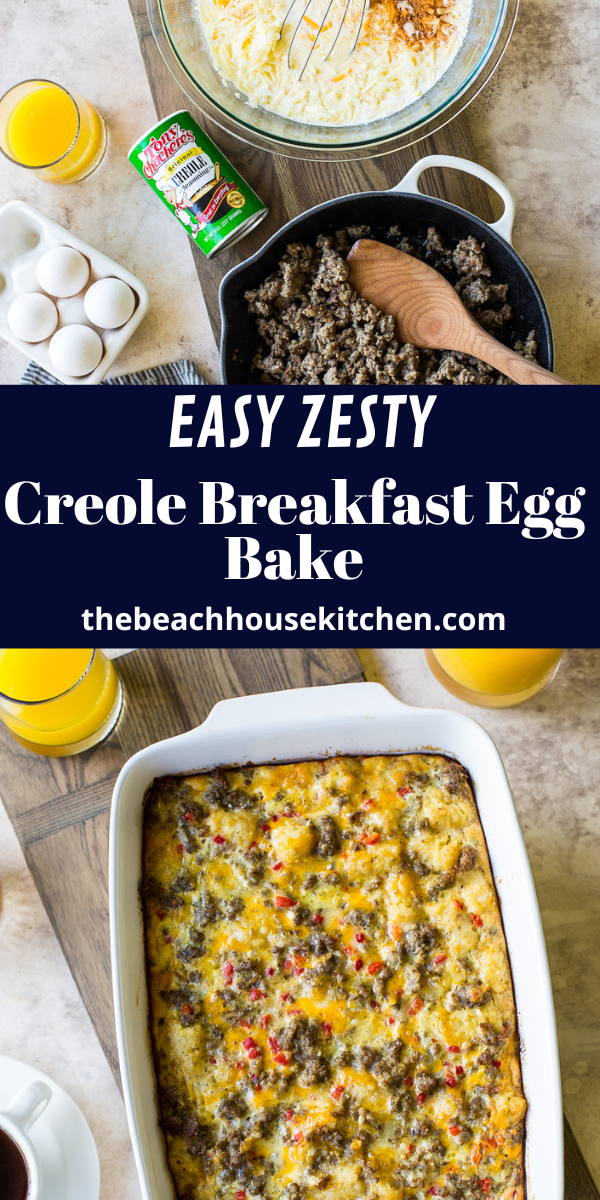 Creole Breakfast Egg Bake with Sausage and Potatoes - The Beach House ...