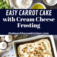 Easy Carrot Cake with Cream Cheese Frosting