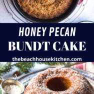 Honey Pecan Bundt Cake long Pinterest pin