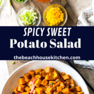 Spicy Sweet Potato Salad long Pinterest pin
