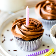 Double Chocolate Cupcakes long Pinterest pin