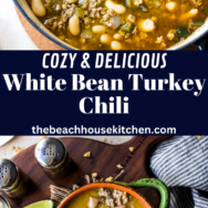 White Bean Turkey Chili long Pinterest pin