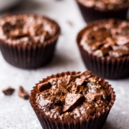 Double Chocolate Brownie Cupcakes