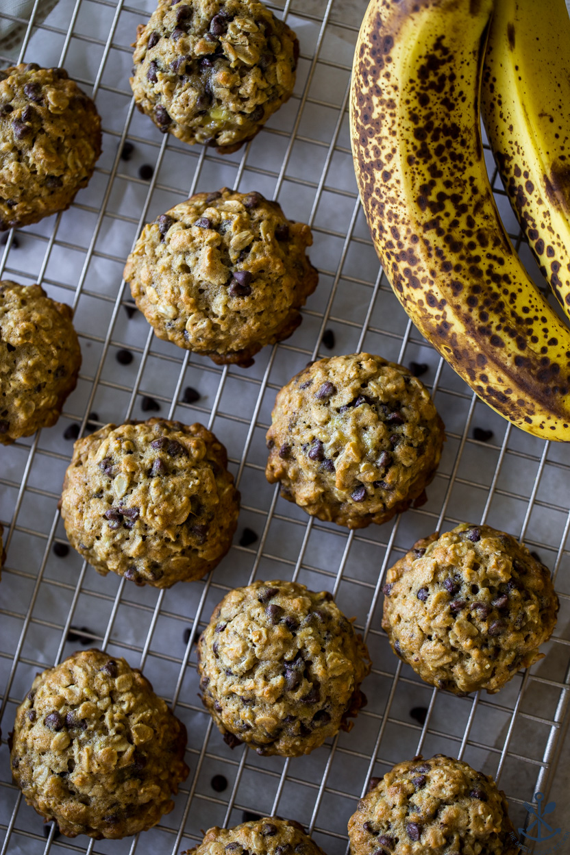 Oatmeal Banana Chocolate Chip Cookies The Beach House Kitchen