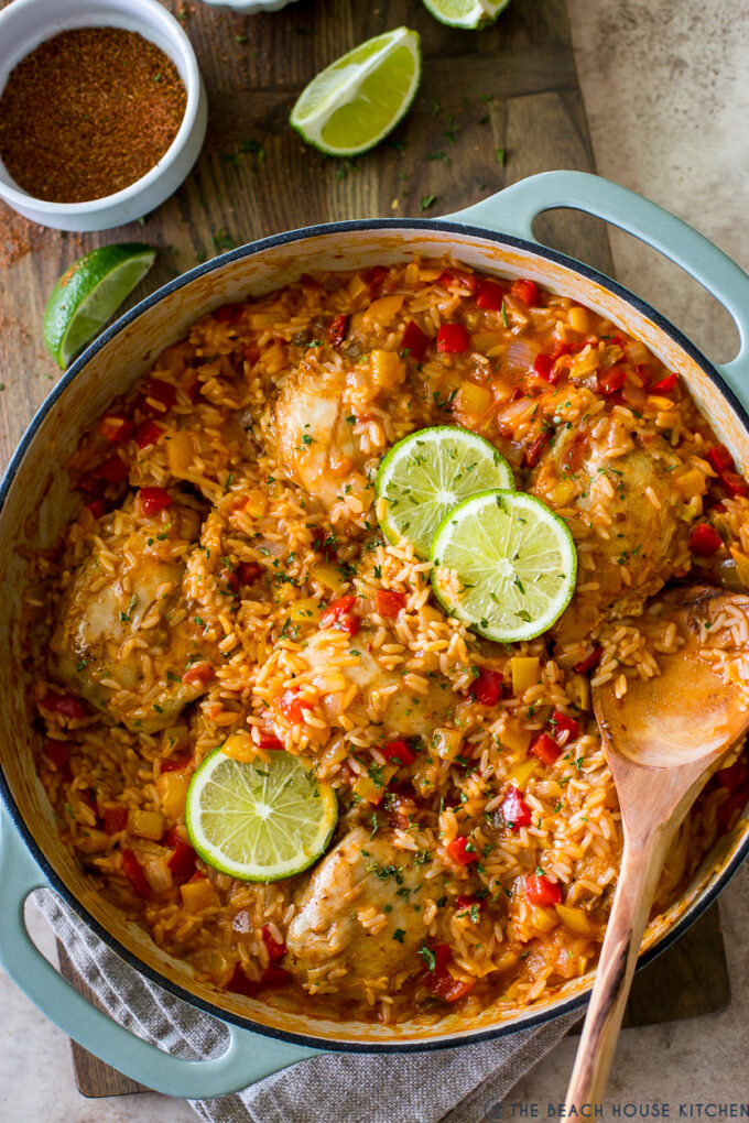 One Pot Salsa Chicken and Rice - The Beach House Kitchen