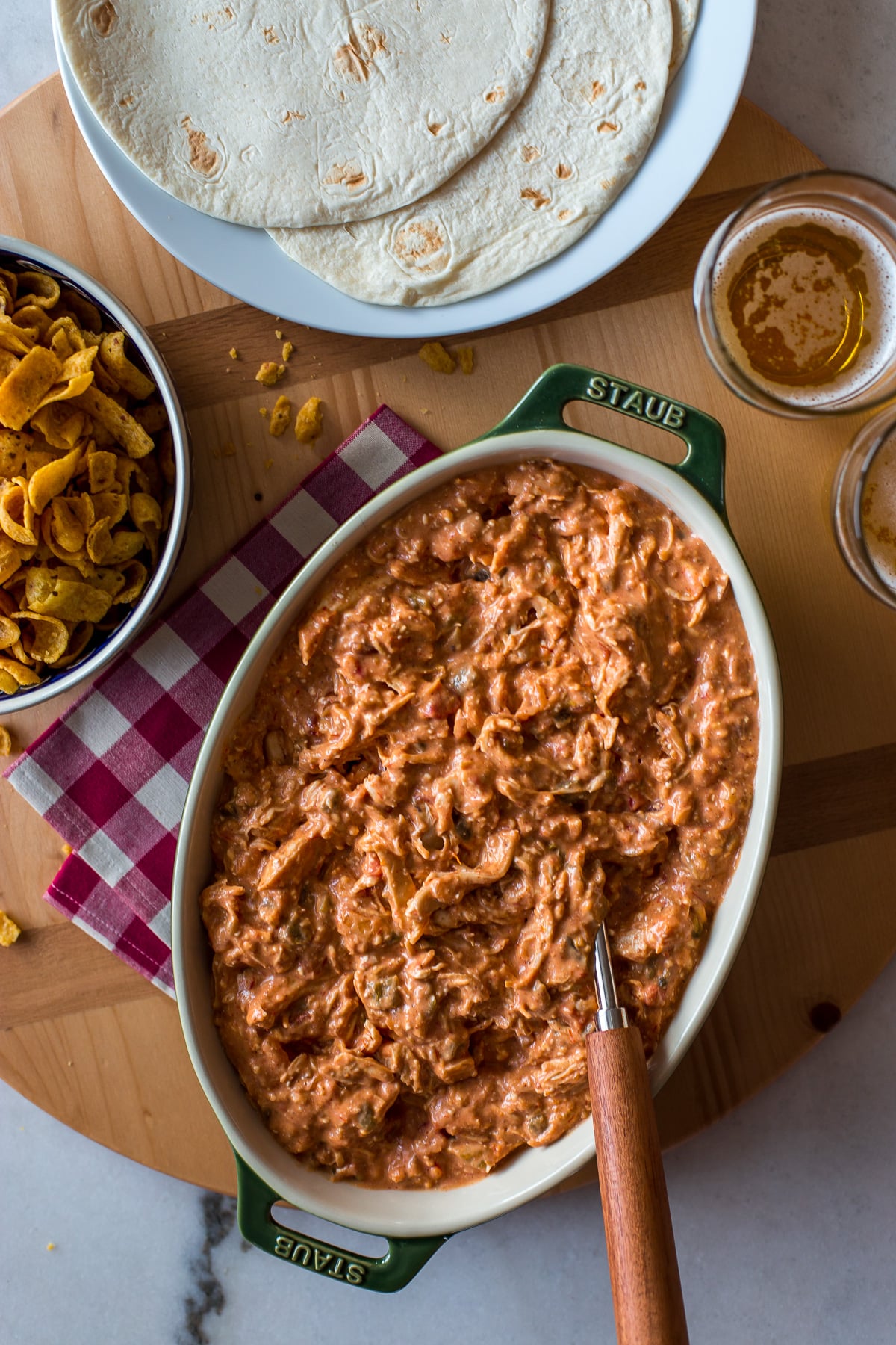 Slow Cooker Creamy Taco Chicken - The Beach House Kitchen