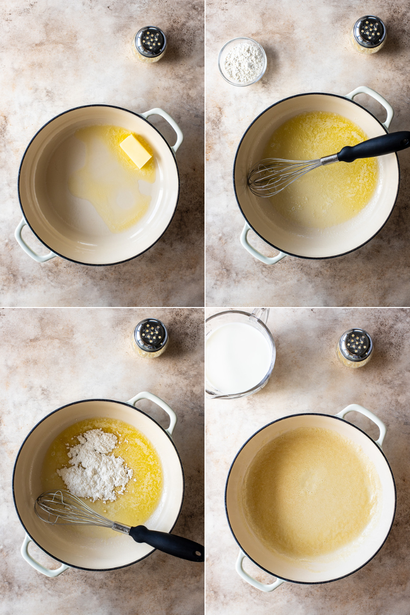 a collage of 4 photos